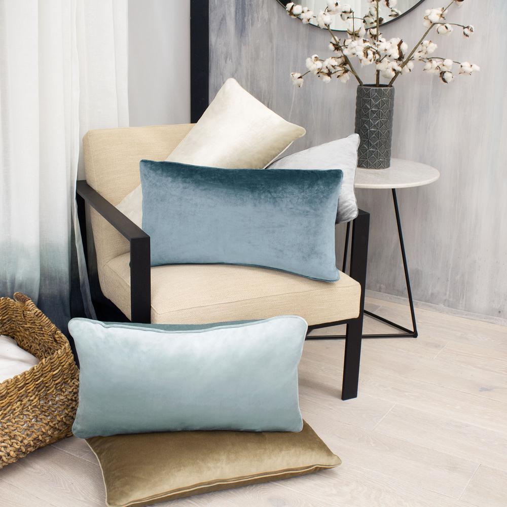 Jean Pierre Lucas Navy Lumbar Velvet 2 Piece Decorative Pillow Set Jean Pierre Lucas Navy Lumbar Velvet 2 Piece Decorative Pillow Set