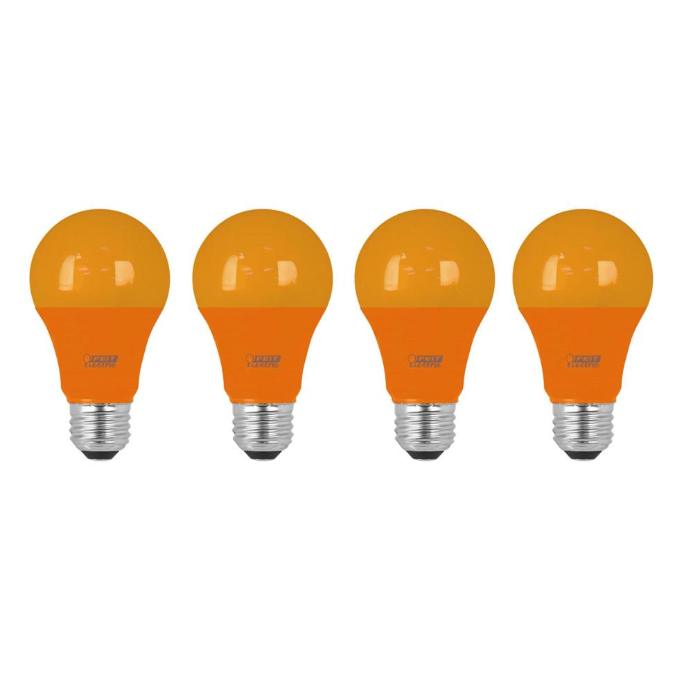 Feit Electric 40 Watt Equivalent A19 Medium E26 Base Non Dimmable Feit Electric 40 Watt Equivalent A19 Medium E26 Base Non Dimmable Orange Colored Led