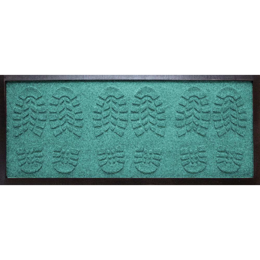 Teal Boot Tray 15 X 36 In Aquamarine Shoe Mat Rubber Turquoise