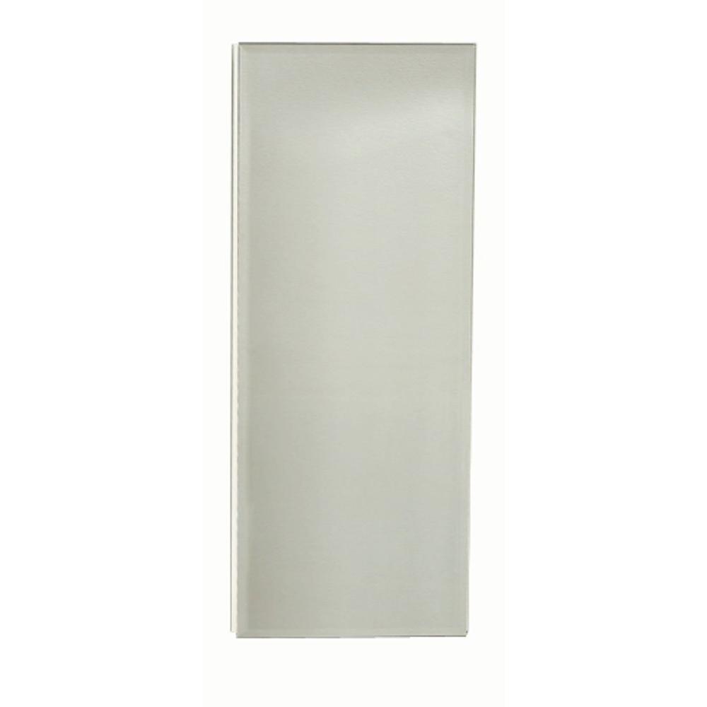 14 25 In X 36 In Corner Over The Mirror Surface Mount Medicine Cabinet In Beveled Frameless Mirror Glass