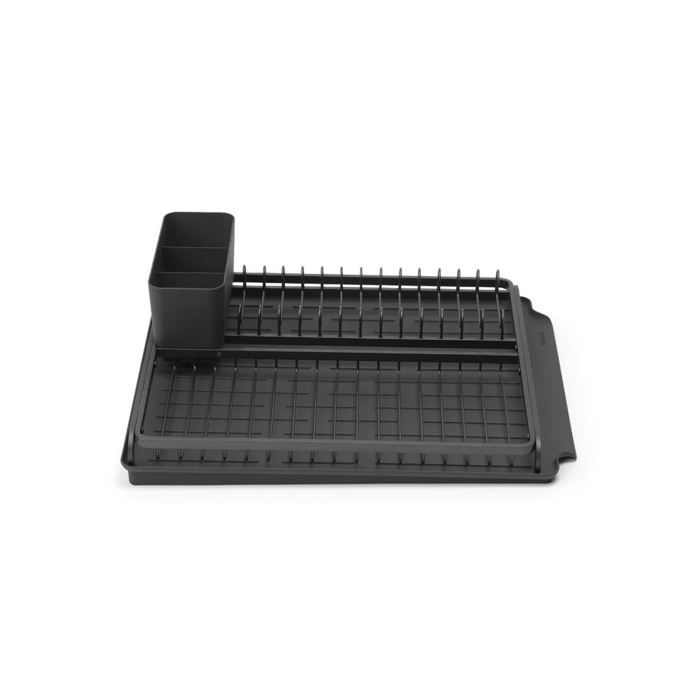 Brabantia Aluminium Dish Drying Rack 15.2 in. x 19.4 in. - Dark Gray