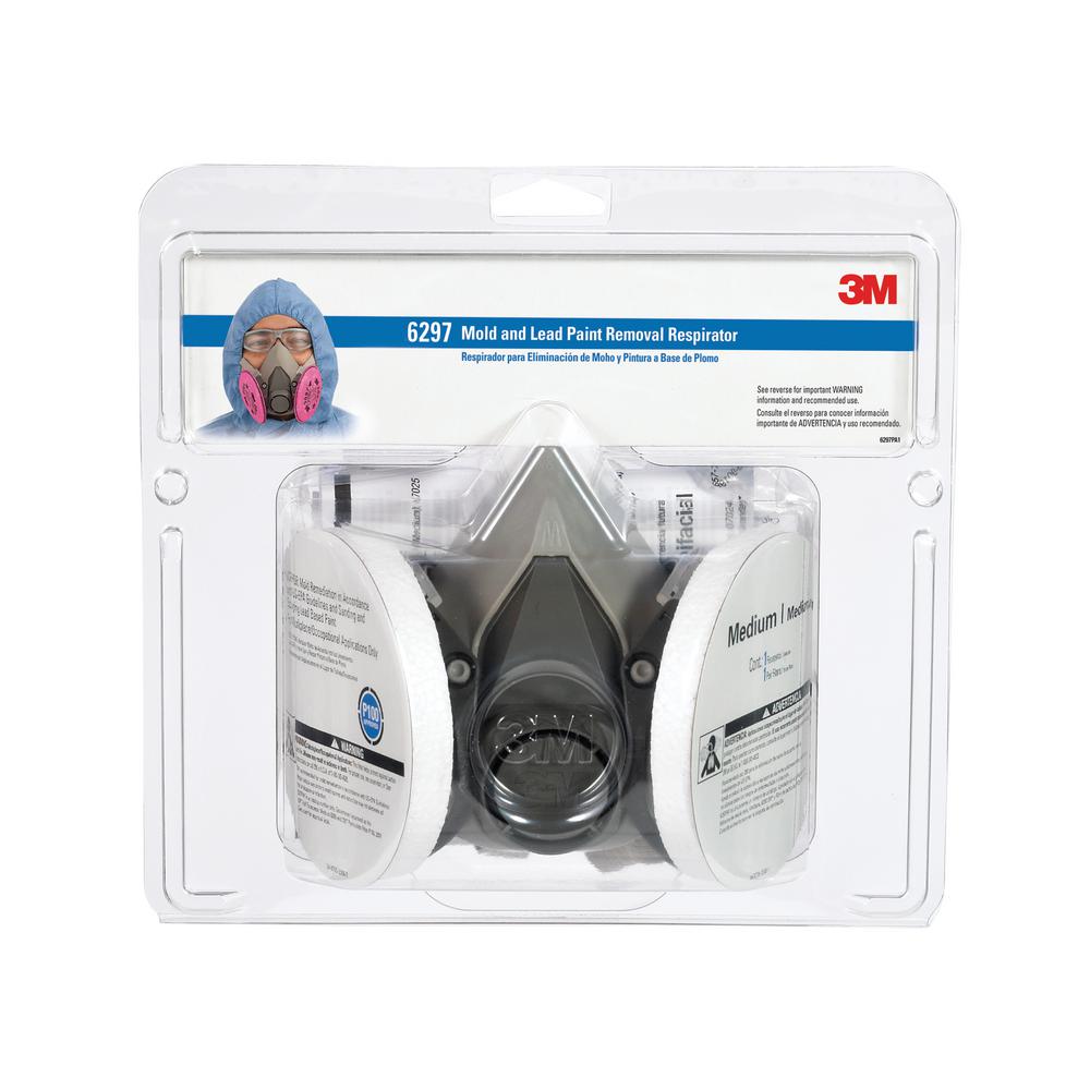 3M Medium Mold and Lead Paint Removal Respirator Mask6297PA1A The