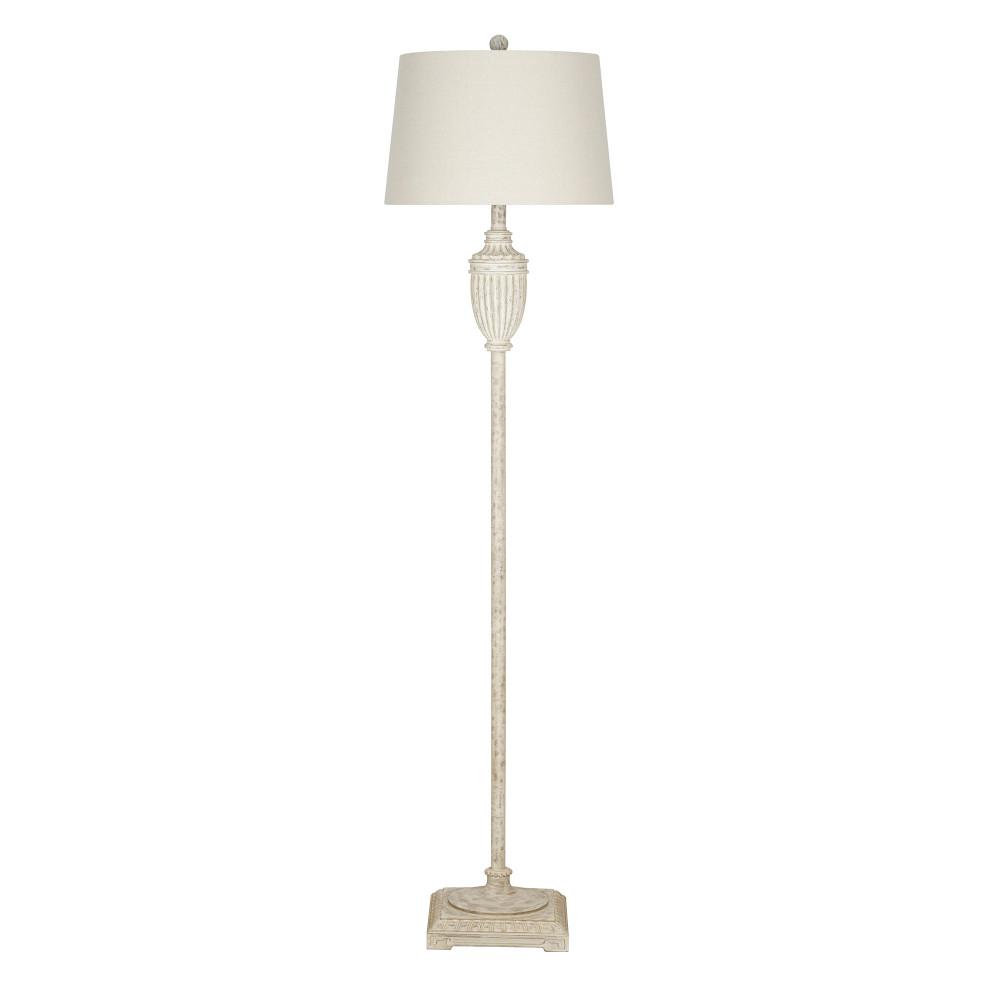 Cresswell 59 in. White Rustic Farmhouse Floor LampBM157401 The Home