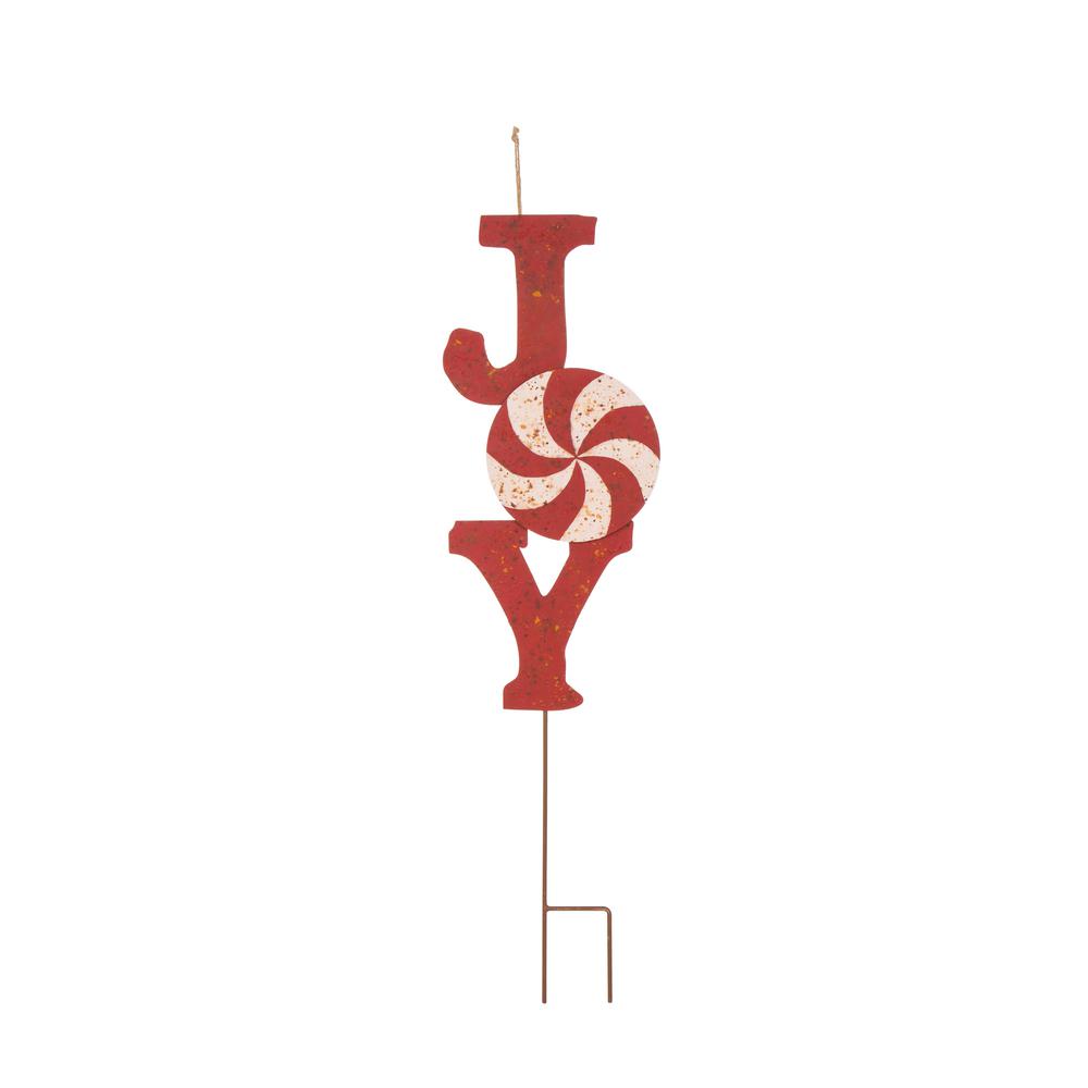 Glitzhome Set of 2 Rusty Metal Joy /& Noel Yard Stakes Welcome Sign Christmas Ornaments Garden Lawn Patio Decor for Outdoor Stake Indoor Wall D/écor 36 H