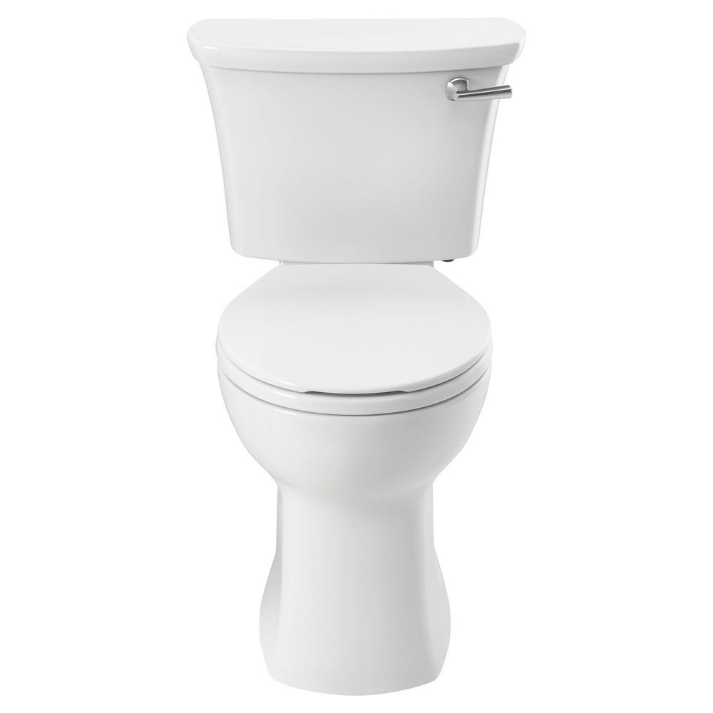 Edgemere 2 Piece 1 28 Gpf Single Flush Right Height Round Front Toilet In White Seat Not Included