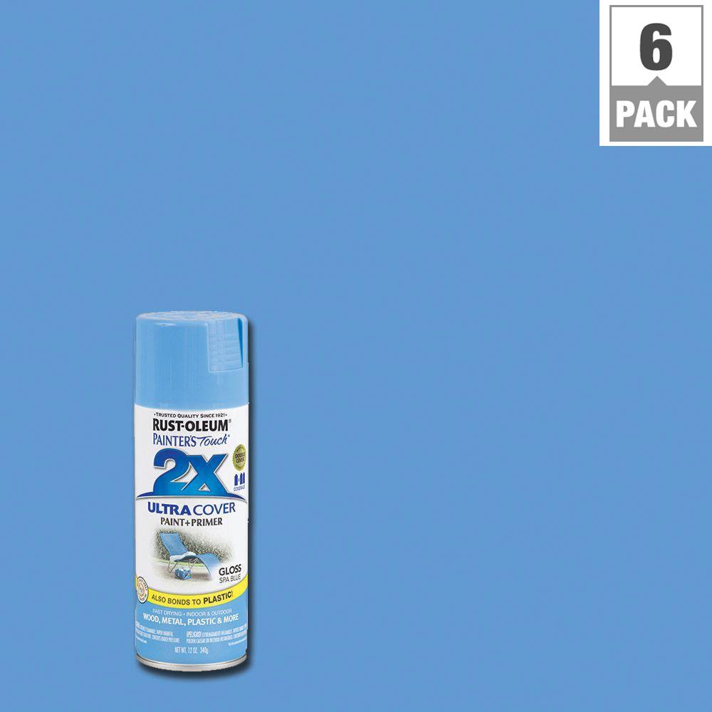 Rust Oleum Painter S Touch 2x 12 Oz Gloss Spa Blue General Purpose Rust Oleum Painter S Touch 2x 12 Oz Gloss Spa Blue General Purpose Spray Paint