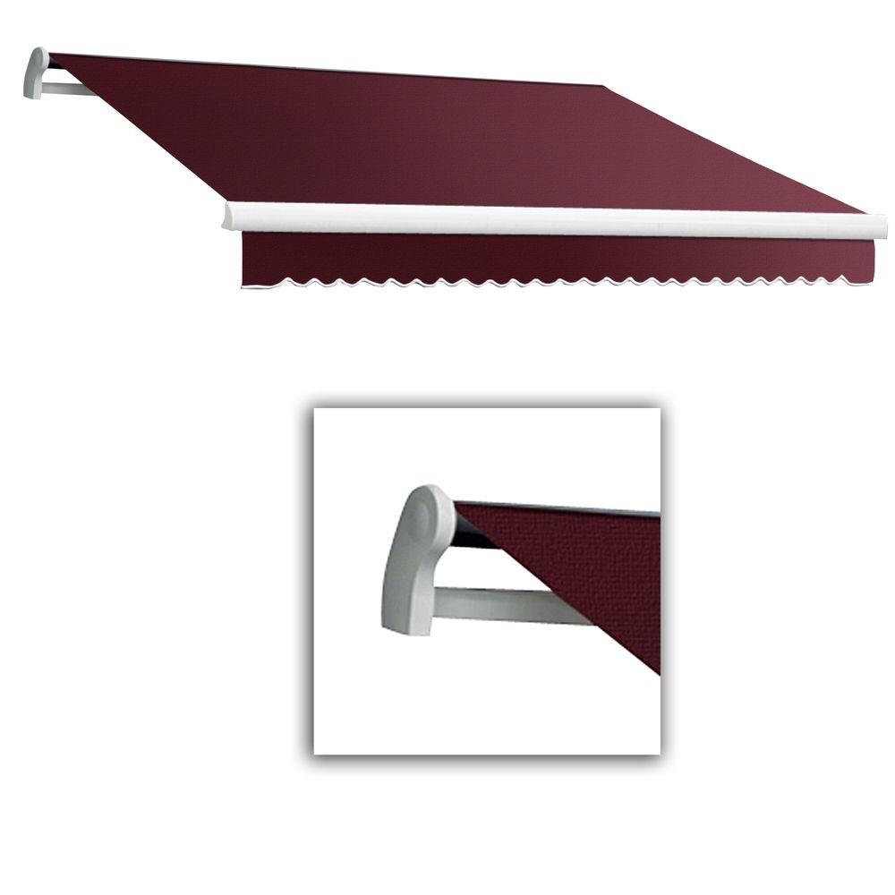 Awntech 10 Ft Maui Lx Manual Retractable Awning 96 In Projection Burgundy Ma10 B The Home Depot
