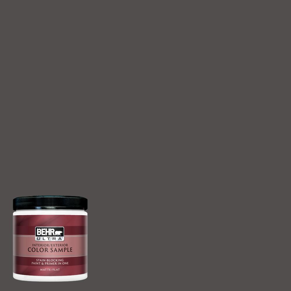 Behr Ultra 8 Oz 790f 7 Dark Cavern Matte Interior Exterior Paint Behr Ultra 8 Oz 790f 7 Dark Cavern