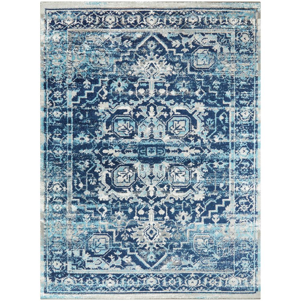 Balta Adeline Distressed Boho Oriental Navy 5 Ft X 7 Ft Area Rug 3007169 The Home Depot