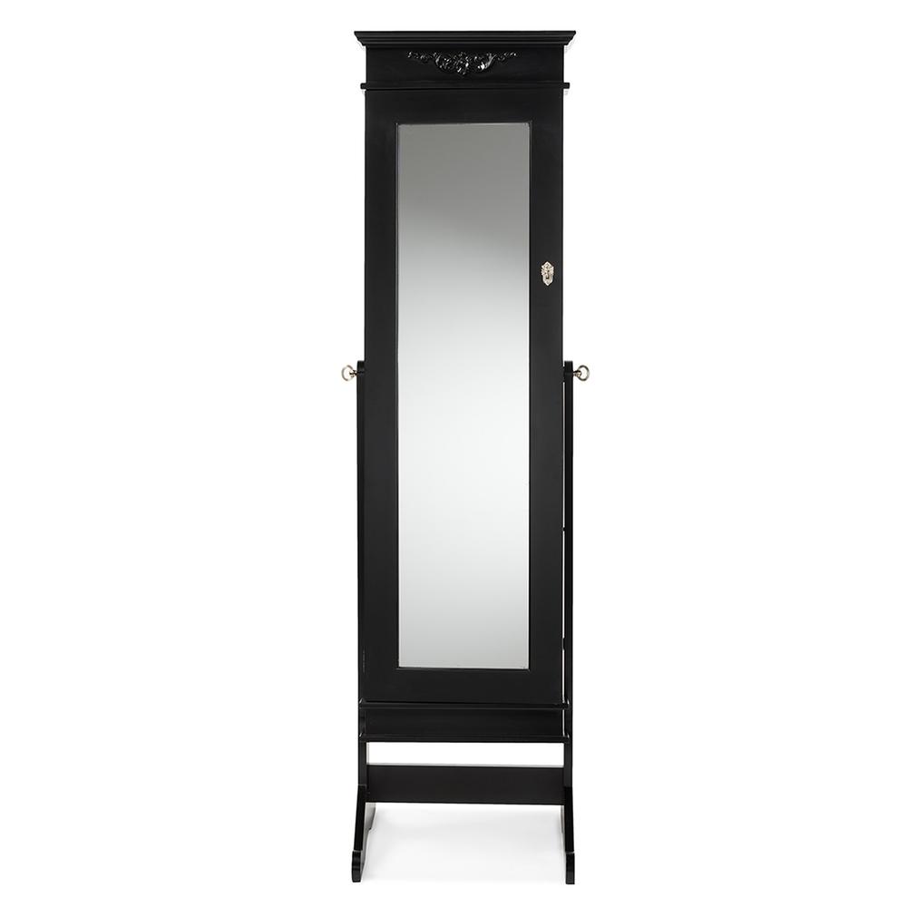 Baxton Studio Bimini Black Wood Jewelry Armoire 28862 6558 Hd The Baxton Studio Bimini Black Wood Jewelry Armoire