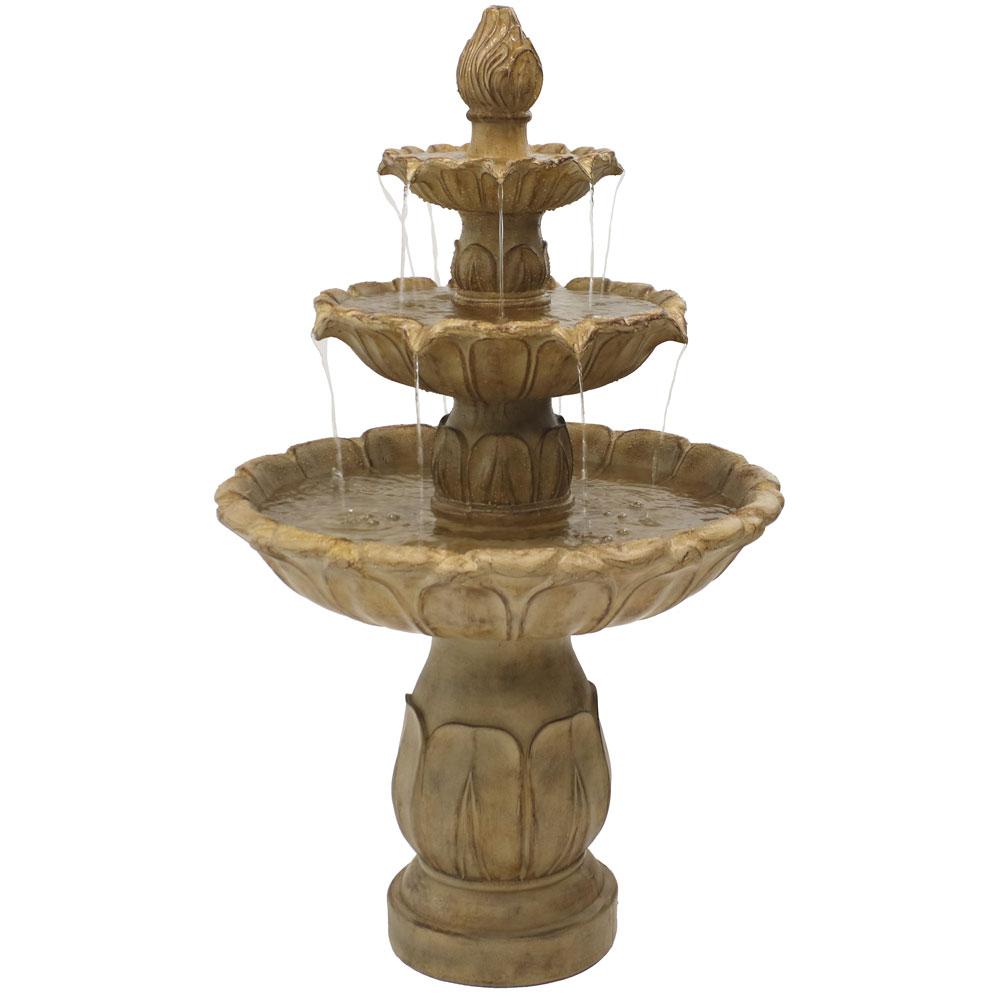 Sunnydaze Decor 2 Tier Earth Solar Outdoor Tiered Water Fountain With Battery Backup Amp F802erth The Home Depot - Outdoor Garden Fountains Home Depot Sunnydaze Decor 2 Tier Earth Solar Outdoor Tiered Water Fountain With Battery Backup Amp F802erth The Home Depot - Outdoor Garden Fountains Home Depot
