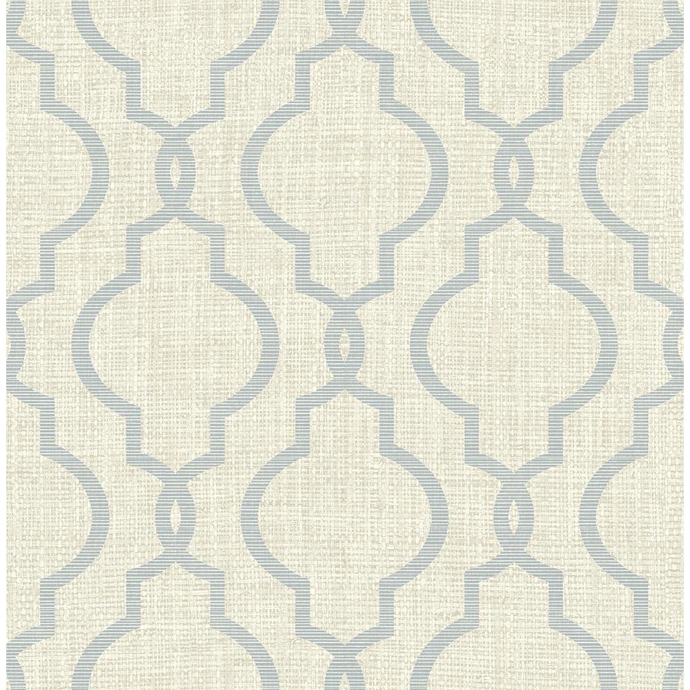 James Geometric Jute Grey Quatrefoil WallpaperPS41702 The