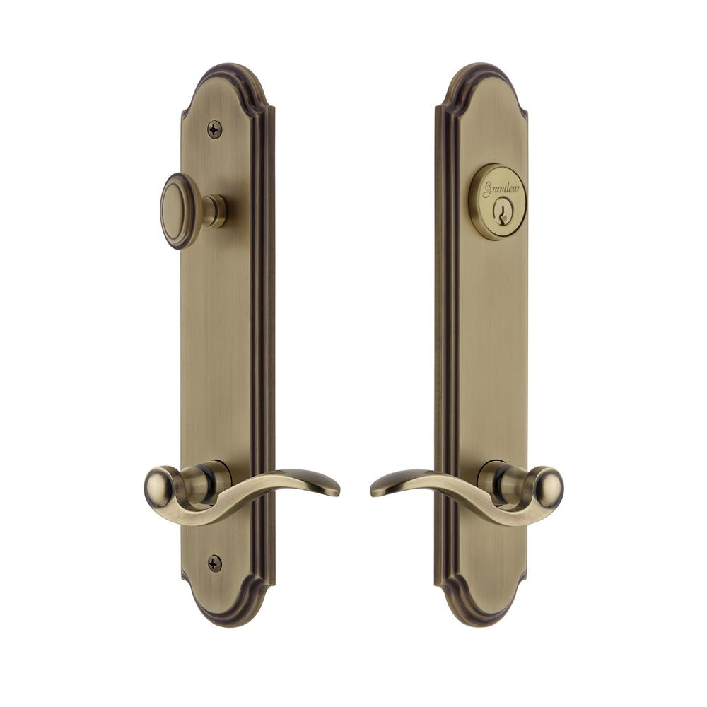 vintage brass door plates