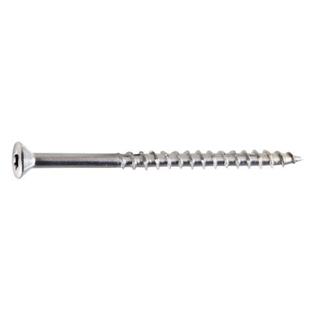#10 2-1//2/" Grip Rite Stainless Steel Deck Screws #2 Square Drive T17 Wood Qty 50