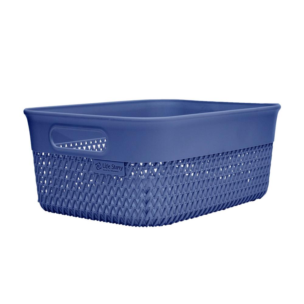 blue washing basket