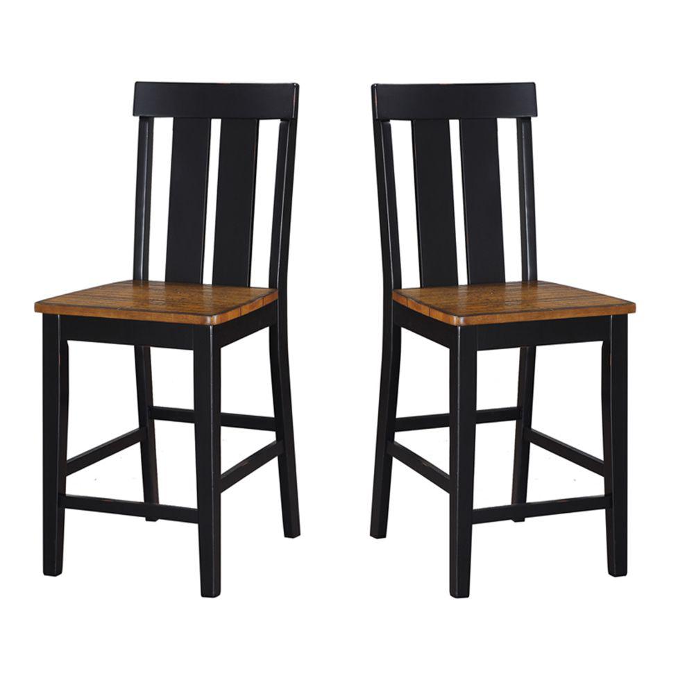 black wooden high chair