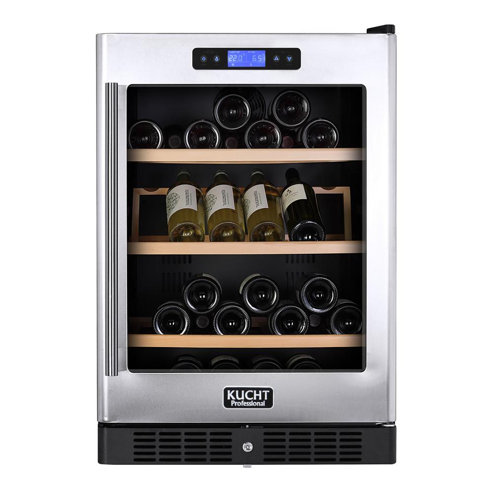 Kucht 54Bottle Dual Zone Wine Cooler BuiltIn with Compressor in