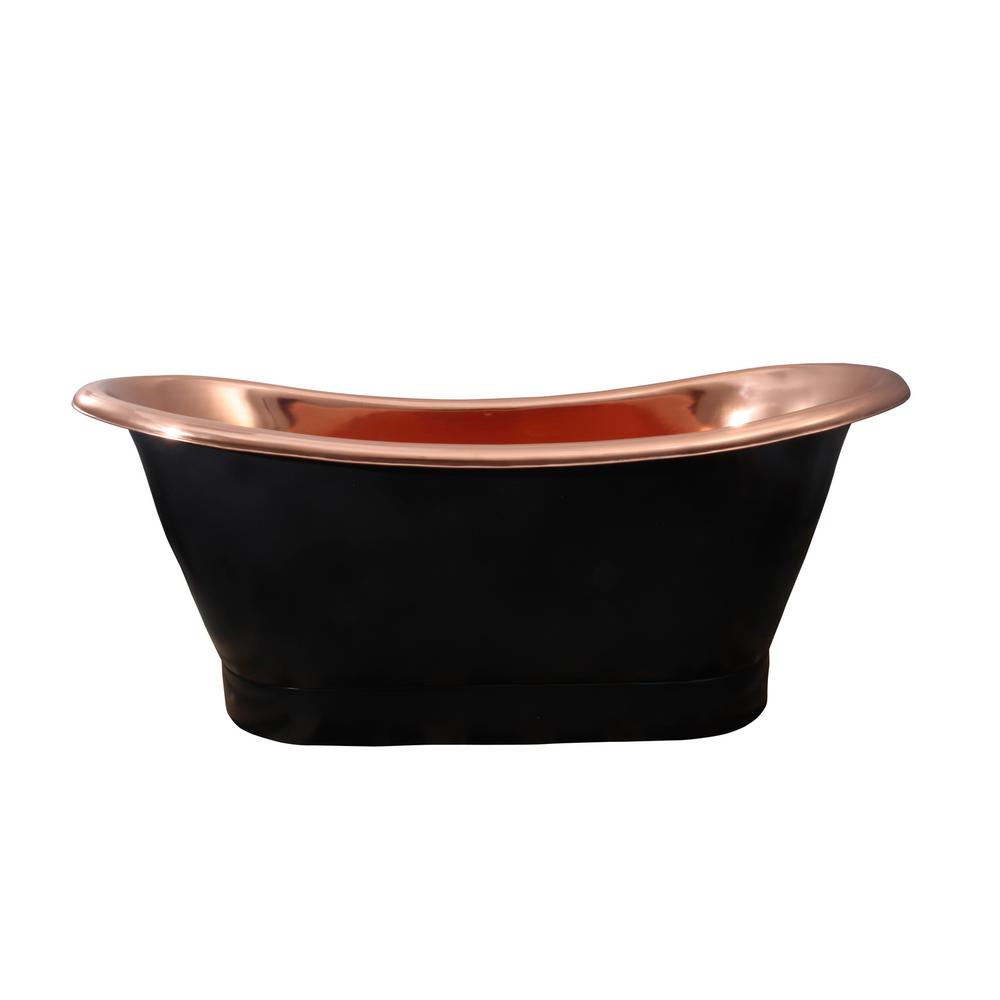 black copper bathtub