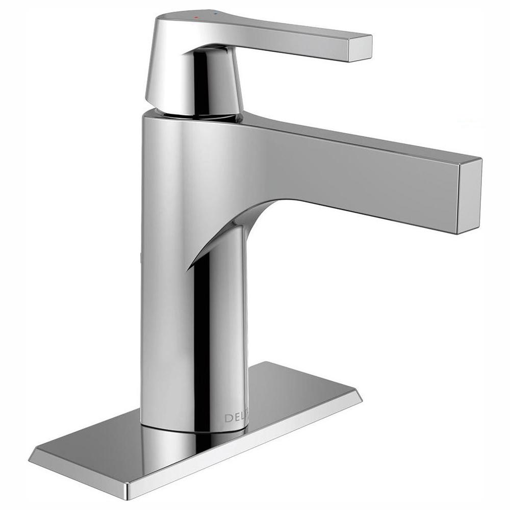 Delta Zura Single Hole Handle Bathroom Faucet With Metal Delta Zura Single Hole Handle