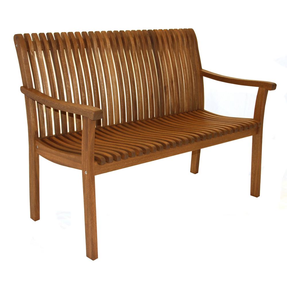 Outdoor Interiors Venetian Eucalyptus Outdoor Bench