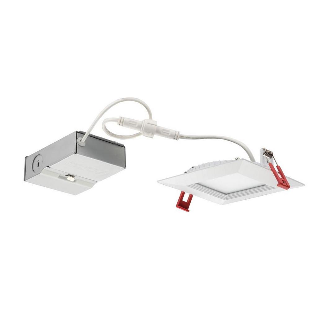 Lithonia Lighting Wf4 Wafer Square 4 In White 5000k New Lithonia Lighting Wf4 Wafer Square 4 In White 5000k New Construction Or Remodel Wet Location