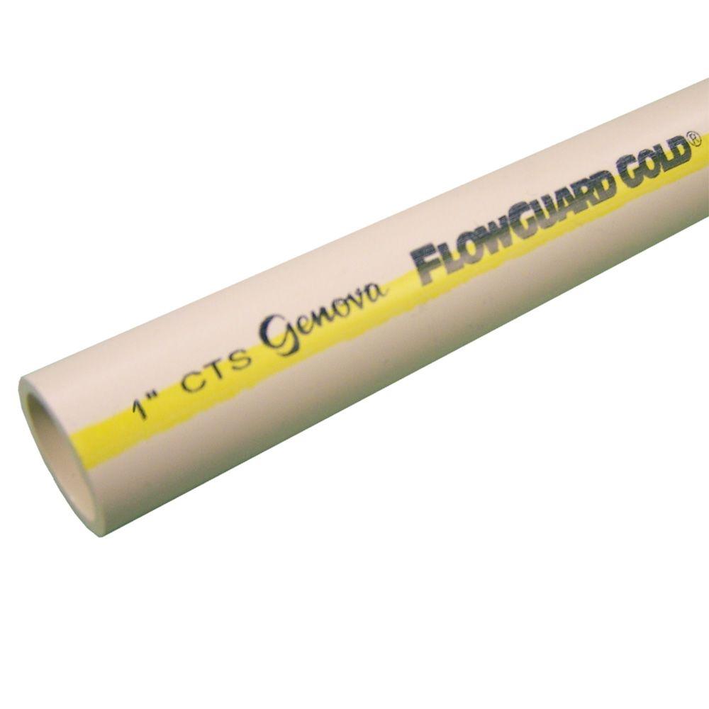 FlowGuard Gold 1 In X 10 Ft CPVC Pipe 570010 The Home Depot