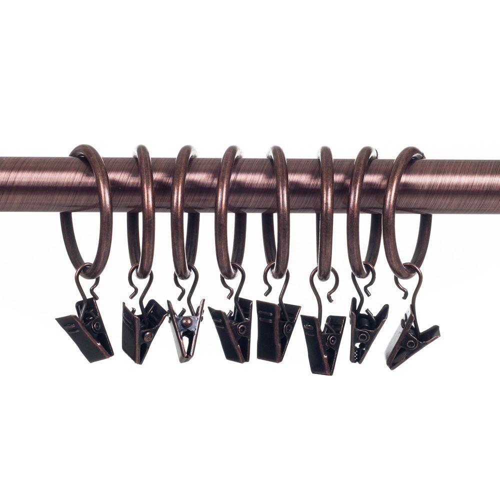 1 In Curtain Rod Rings With Clips For Or 4 Poles Curtain Rod Rings With Clips For 1 In Or