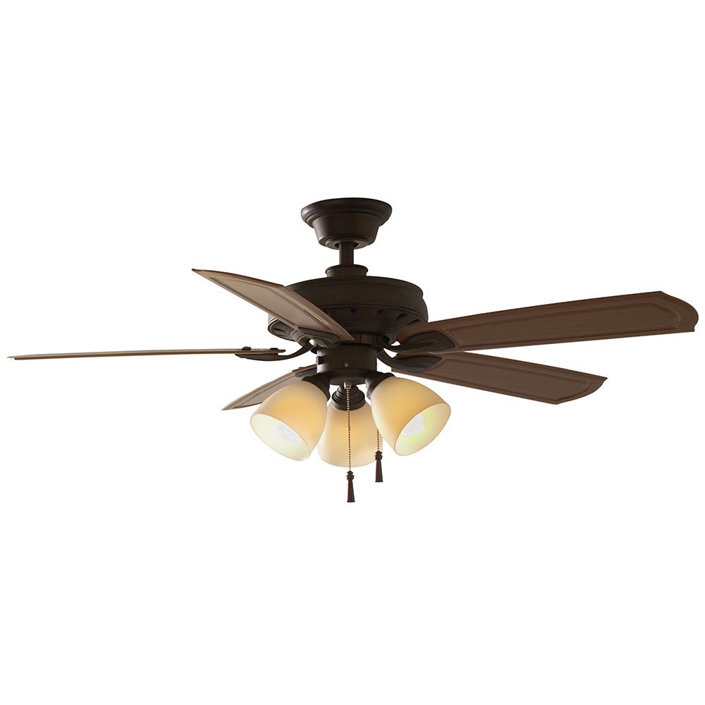 Hampton Bay Tucson 48 in. Indoor/Outdoor Oil Rubbed Bronze ...