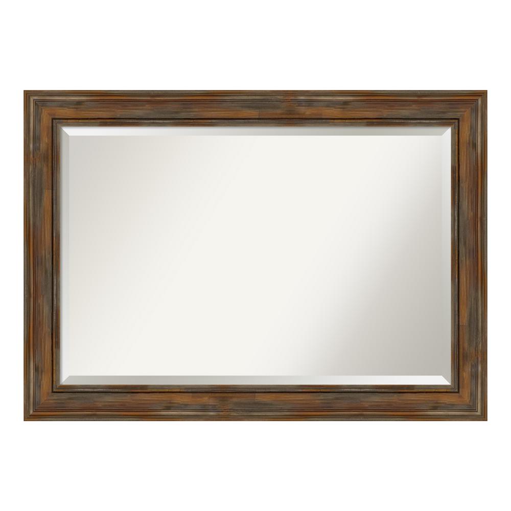 Amanti Art Alexandria Rustic Brown Bathroom Vanity MirrorDSW4094503