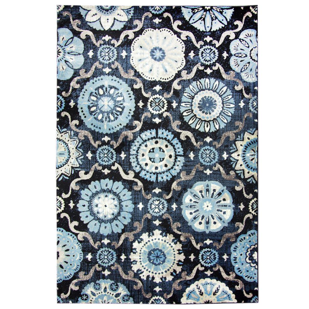 Carpet Art Deco Bazaar Medallion Navy 5 Ft X 7 Area Rug Carpet Art Deco Bazaar Medallion Navy 5 Ft X 7 Area Rug Rgar062463 The Home Depot