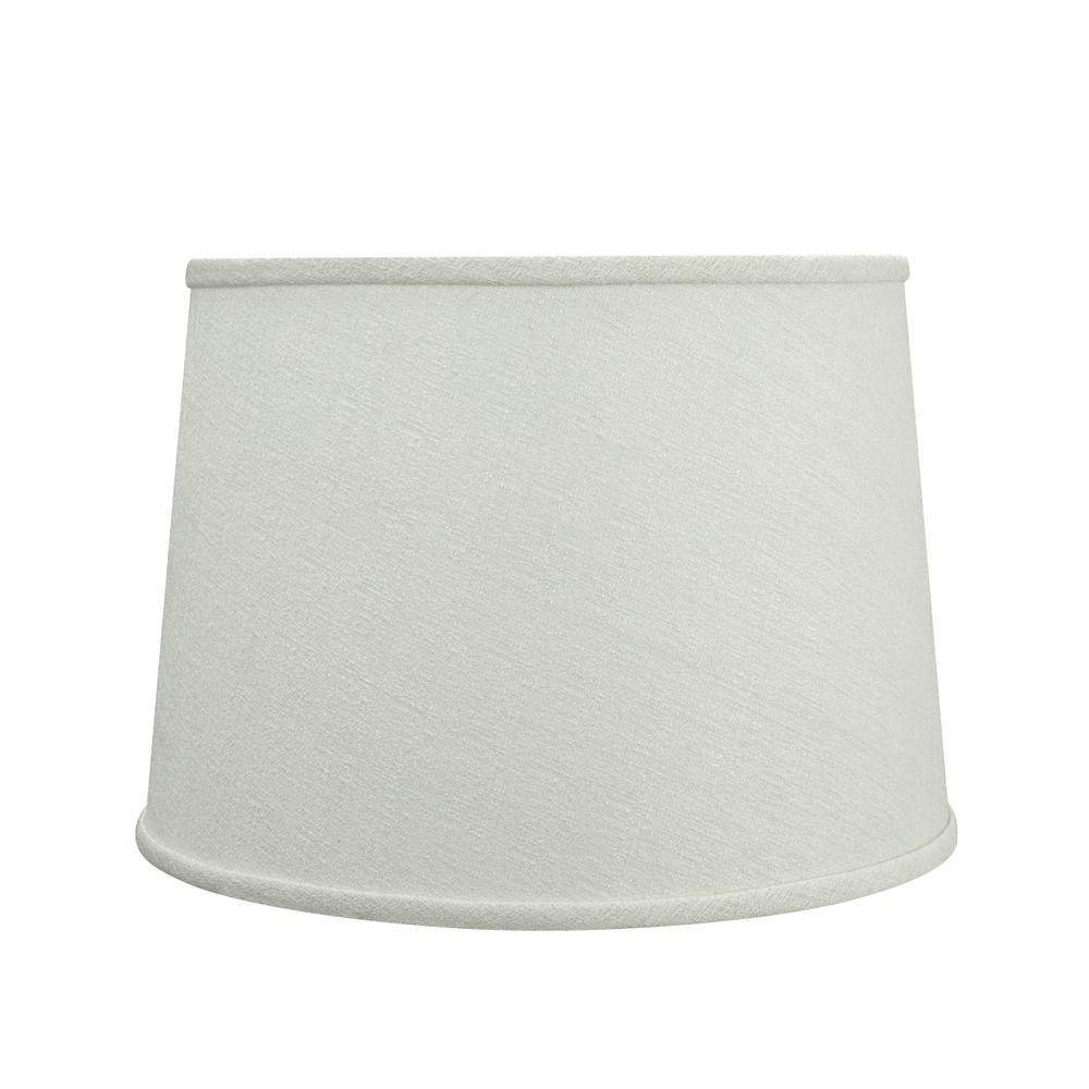 CAL Lighting 16 in. White Vertical Piped Basic Empire Lamp Shade-SH ...