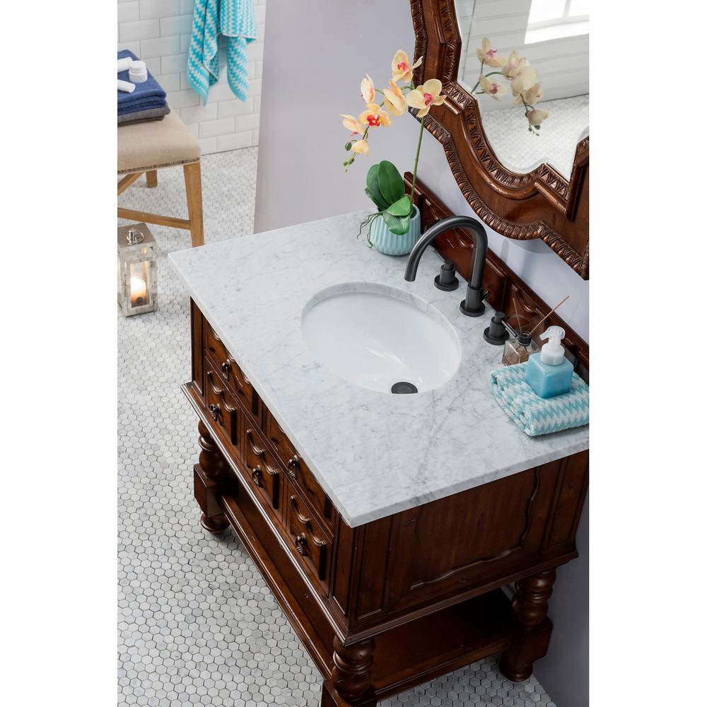 James Martin Vanities Castilian 36 in. Single Bath Vanity in Aged