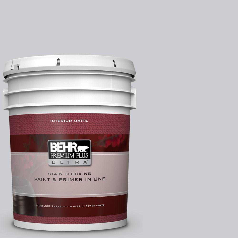 Behr Premium Plus Ultra 5 Gal 770e 2 Silver Screen Color Matte Behr Premium Plus Ultra 5 Gal 770e 2 Silver Screen Color Matte Interior Paint And Primer In One