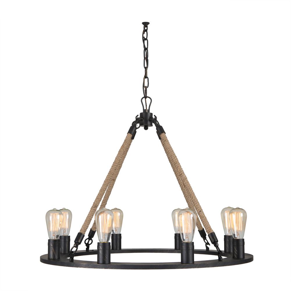 Yosemite Home Decor Saroyan Collection 8 Light Antique Black Yosemite Home Decor Saroyan Collection 8 Light Antique Black Chandelier