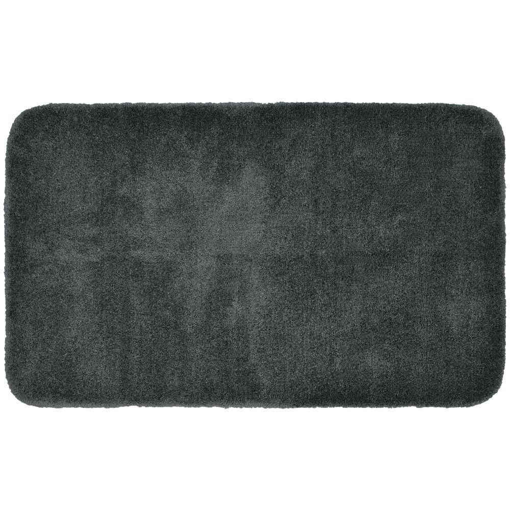 Garland Rug Finest Luxury Dark Gray 30 In X 50 Washable Bathroom Accent