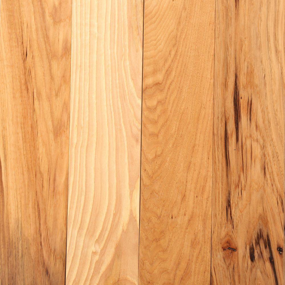 Bruce Hickory Rustic Natural 3/4 in. Thick x 3-1/4 in. Wide x Random ...