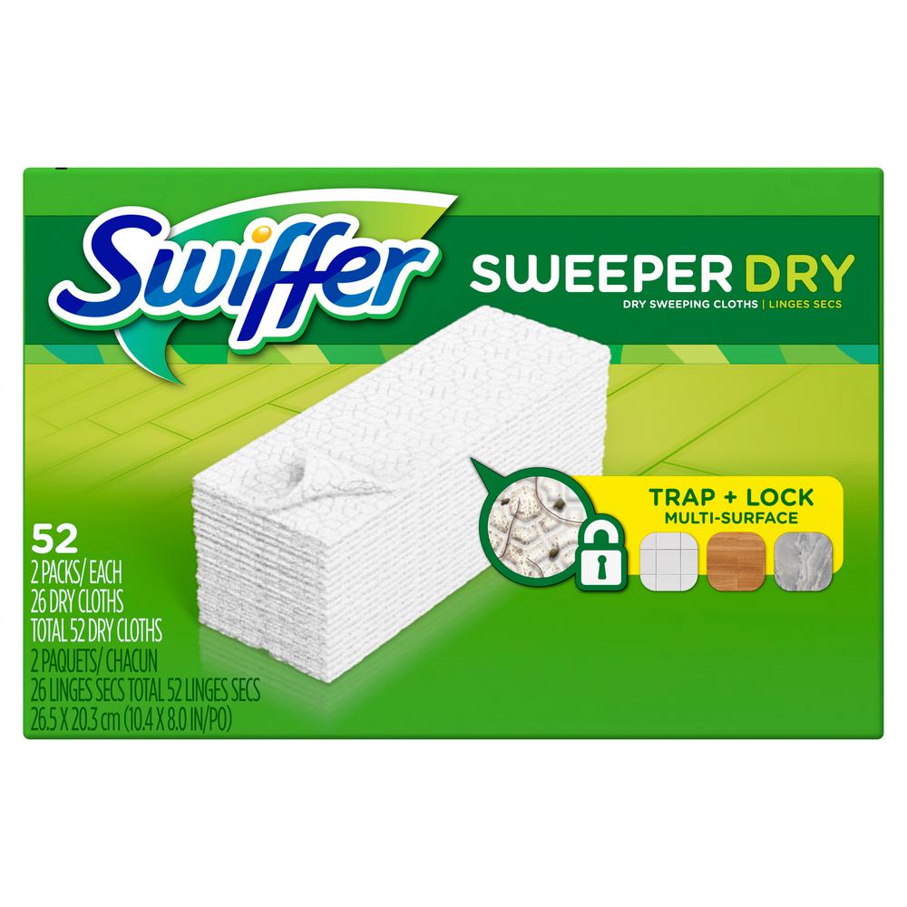 Swiffer Sweeper Unscented Dry Cloth MultiSurface Refills for Duster