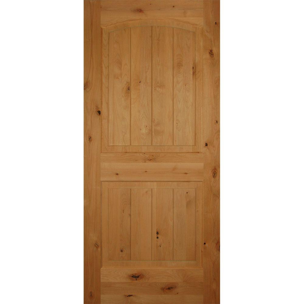 Builders Choice 32 In X 80 In 2 Panel Arch Top Unfinished V