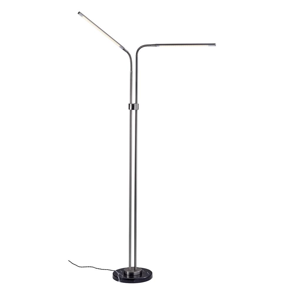Hydra 72 5 In Watt Led Steel Floor Lamp 3049 22 The Home Depot Hydra 72 5 In Watt Led Steel Floor Lamp