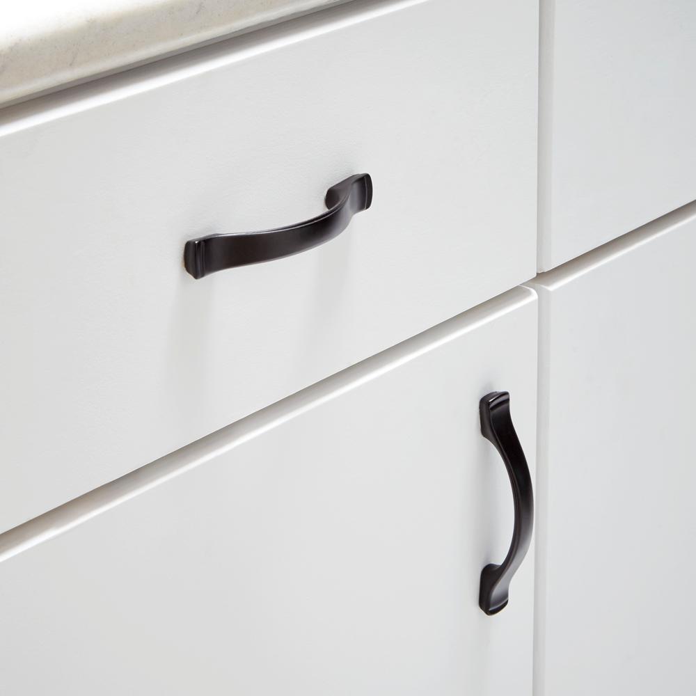 Handle Bar Pull Zinc Drawer Pulls, Black Kitchen Cabinet Hardware Home Depot