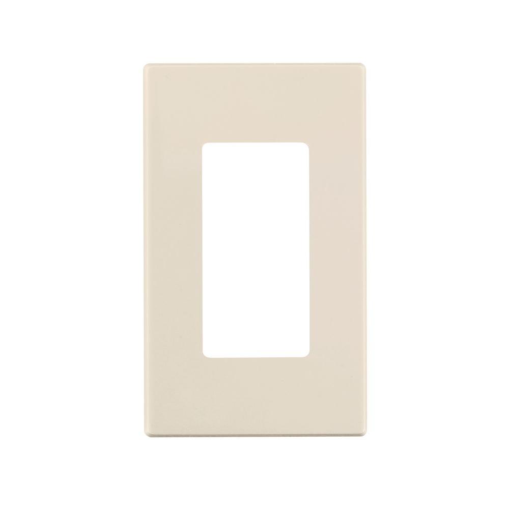 Leviton Decora Plus 1 Gang Less Snap On Wall Plate Light Leviton Decora Plus 1 Gang Less Snap On Wall Plate Light Almond