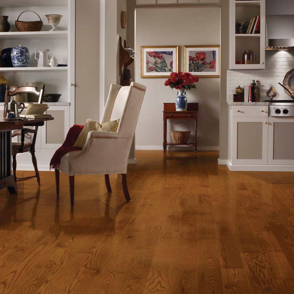 Bruce Oak Gunstock 3 4 In Thick X 5 Wide Varying Length Solid Hardwood Flooring 23 Sq Ft Case Ahs521 The Home Depot Bruce Oak Gunstock 3 4 In Thick X 5