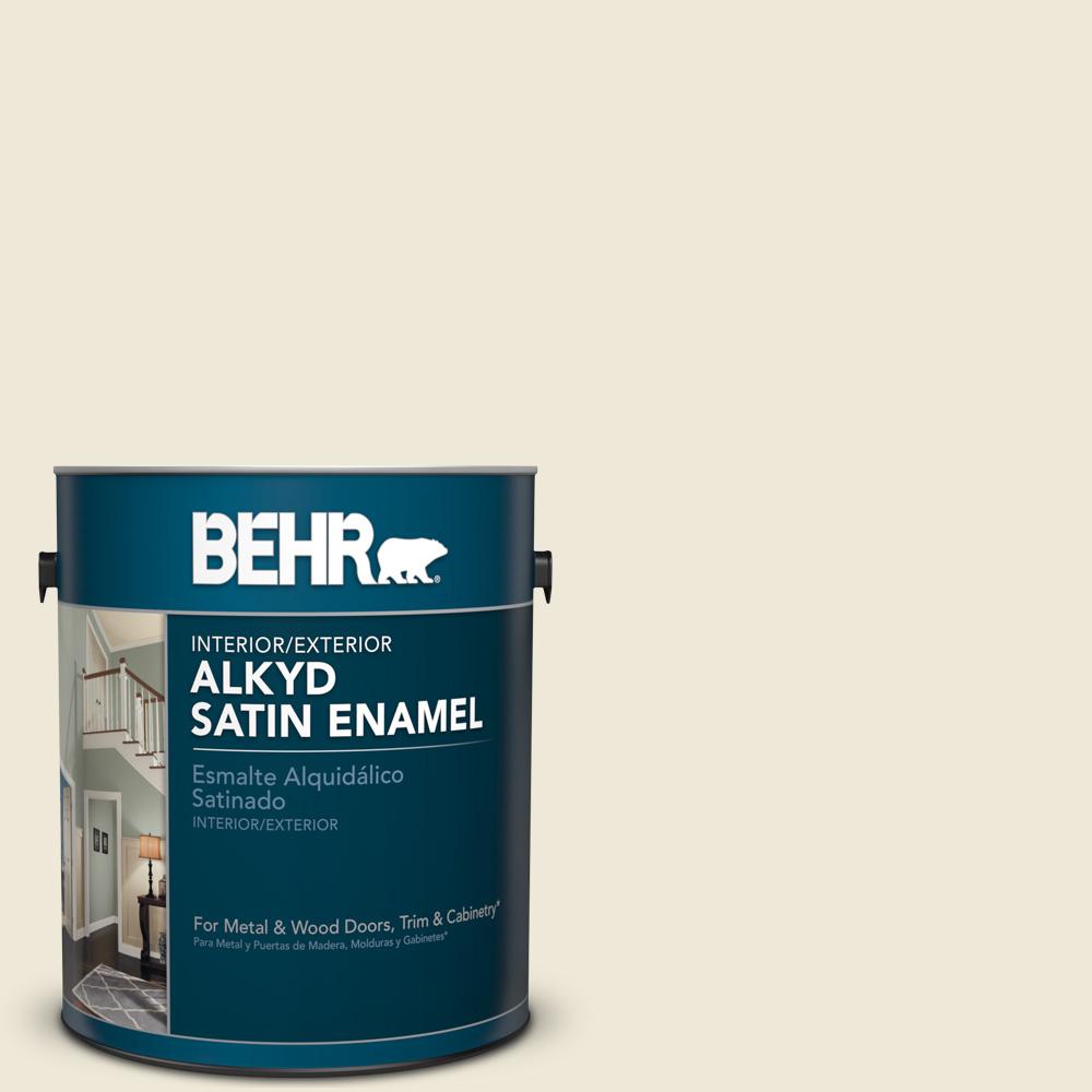 BEHR 1 Gal. #S320-1 Farm House Satin Enamel Alkyd Interior/Exterior ...