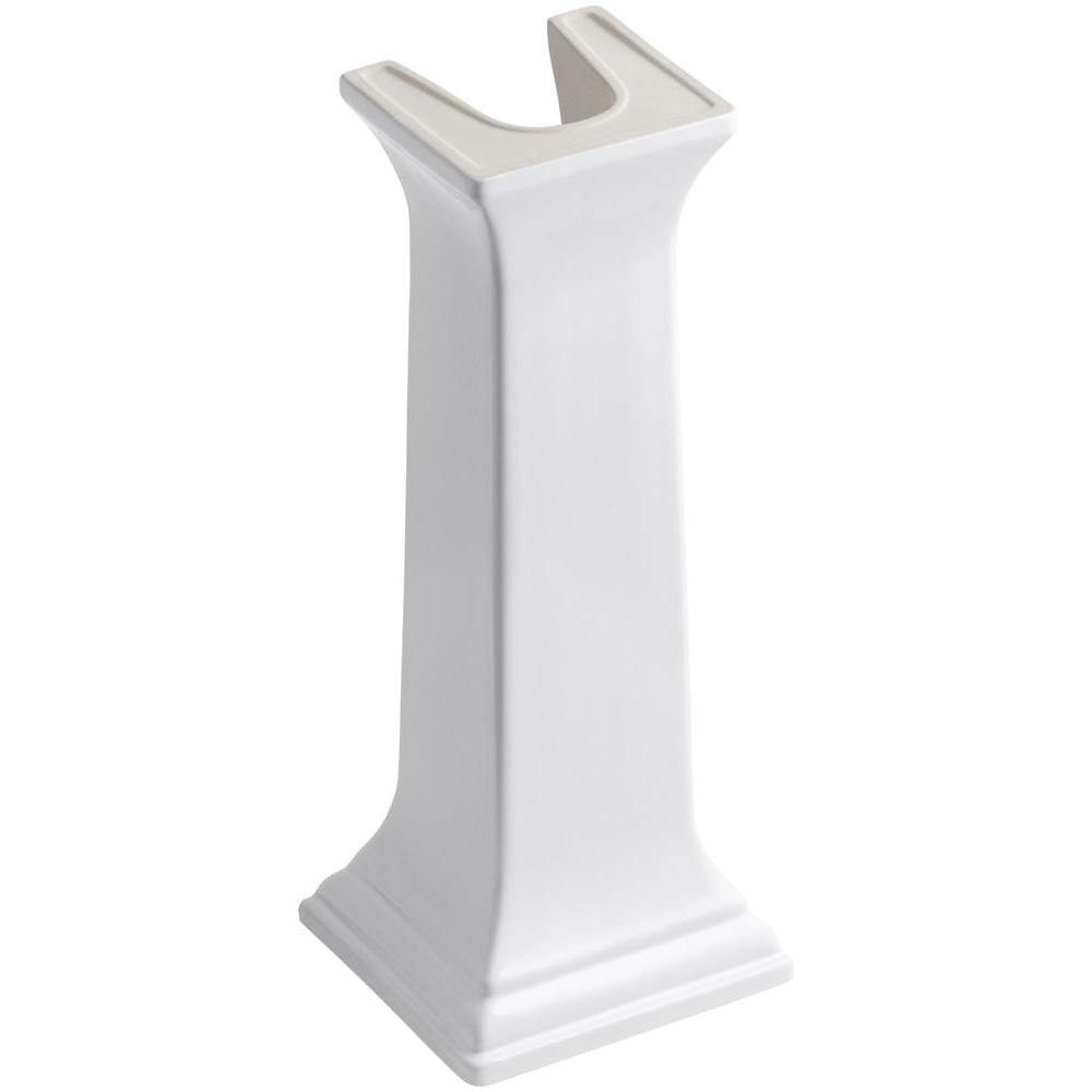 Kohler Memoirs Lavatory Ceramic Pedestal In White K 2267 0 The Home Depot