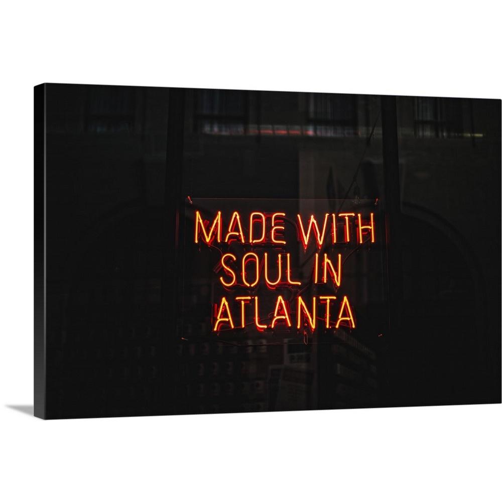 The Stupell Home Decor Collection Atlanta Words and Cities Typography Art Canvas