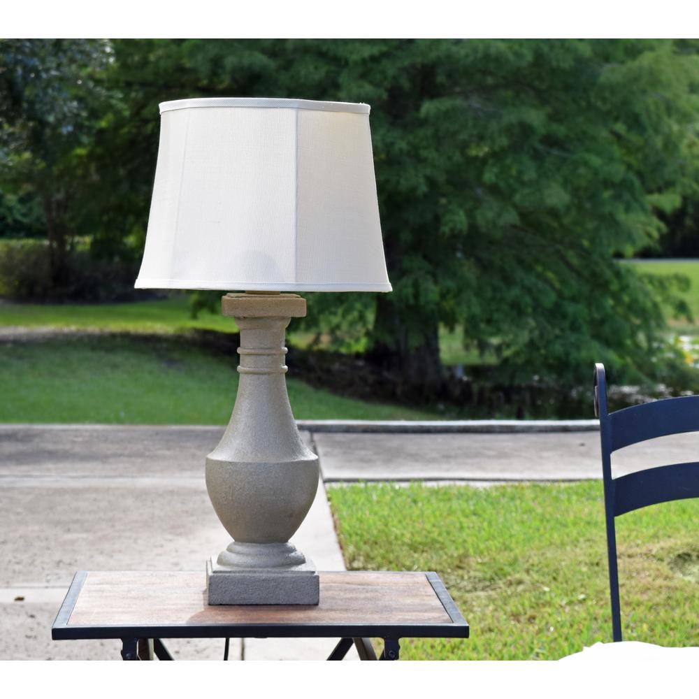 Kenroy Home Patio 31 In Coquina Outdoor Table Lamp 32223coqn The Home Depot