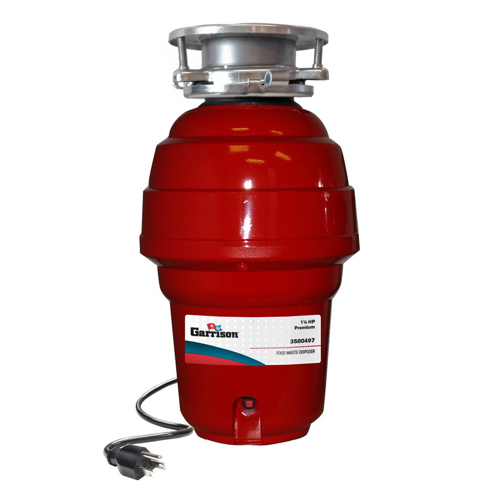 Garrison 11/4 HP Premium Continuous Feed Garbage Disposal10USGR97