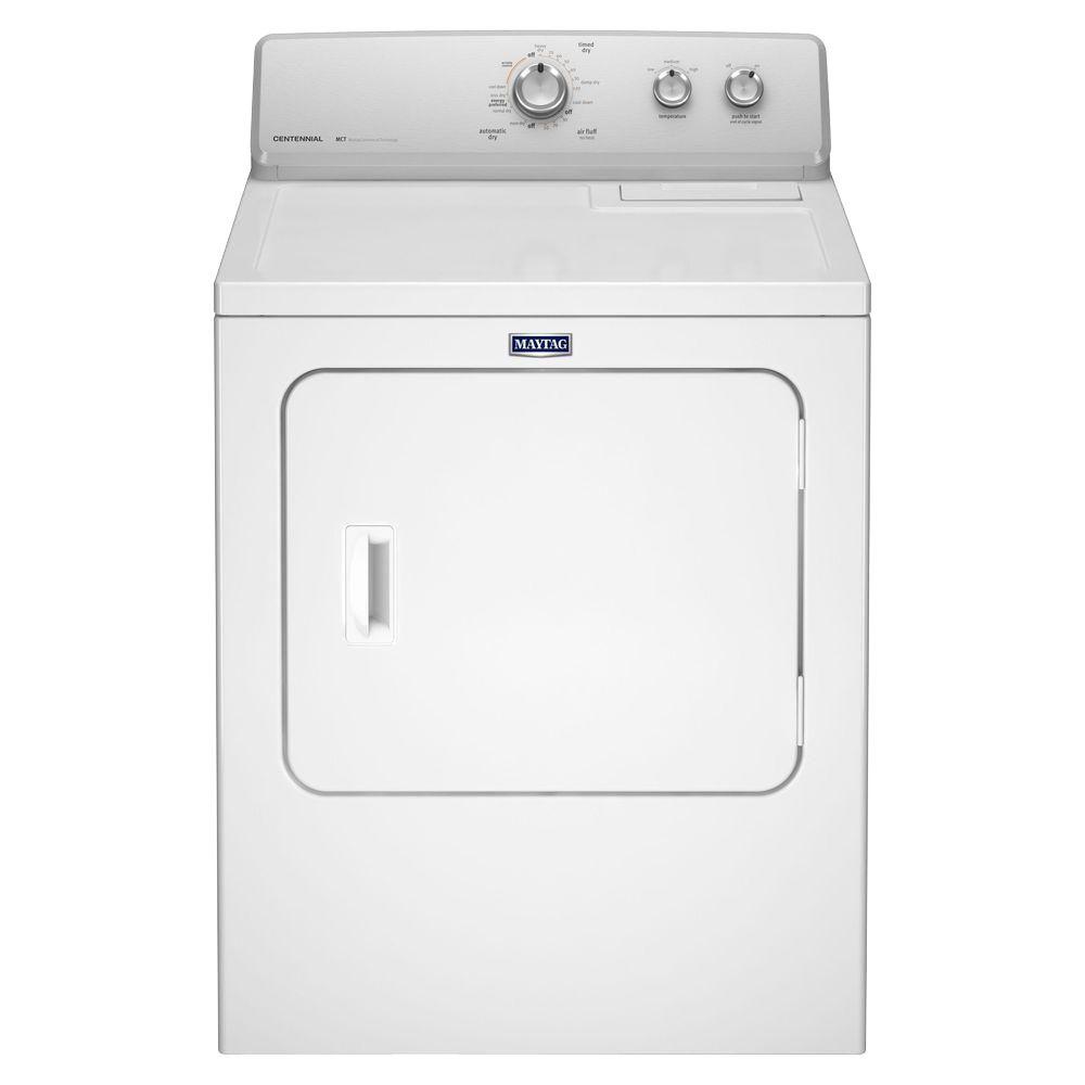 Maytag 7.0 cu. ft. 240 Volt White Electric Vented Dryer with Wrinkle