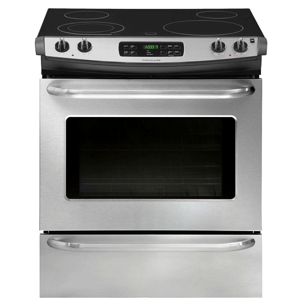 Frigidaire 30 in. 4.6 cu. ft. Slide-In Smoothtop Electric Range with ...