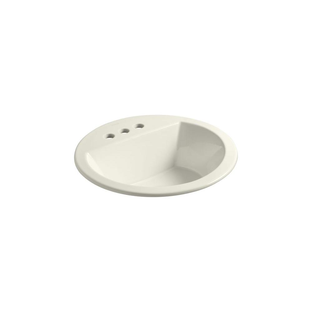 KOHLER Bryant Dropin Bathroom Sink in BiscuitK2714496 The Home Depot
